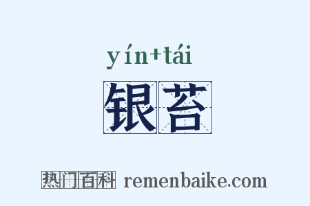 银苔是什么意思的图片